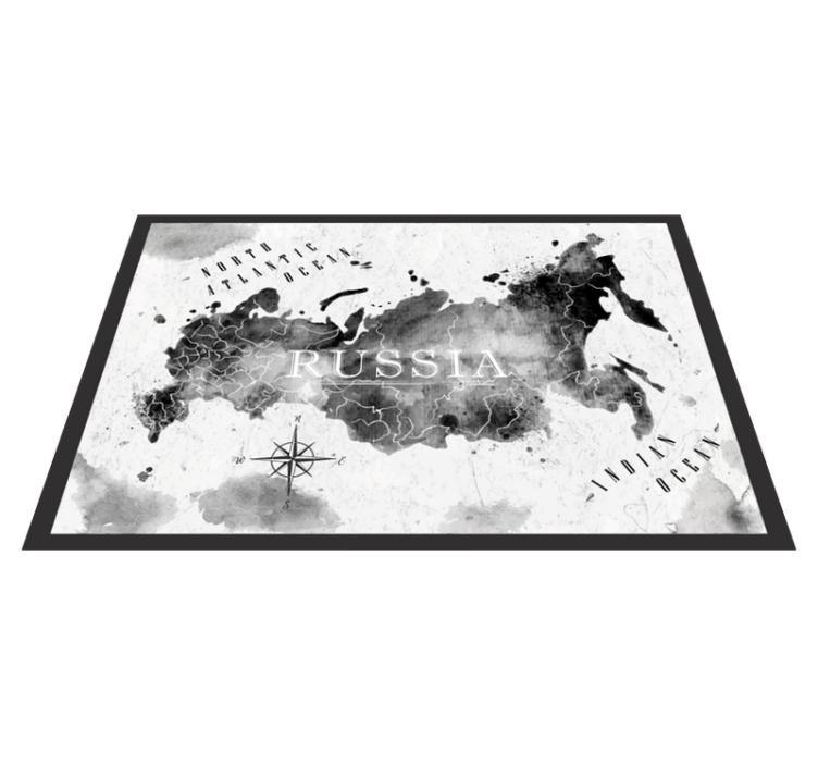 Alfombra de vinilo mapamundi Tarjeta de mapa de urss - TenVinilo