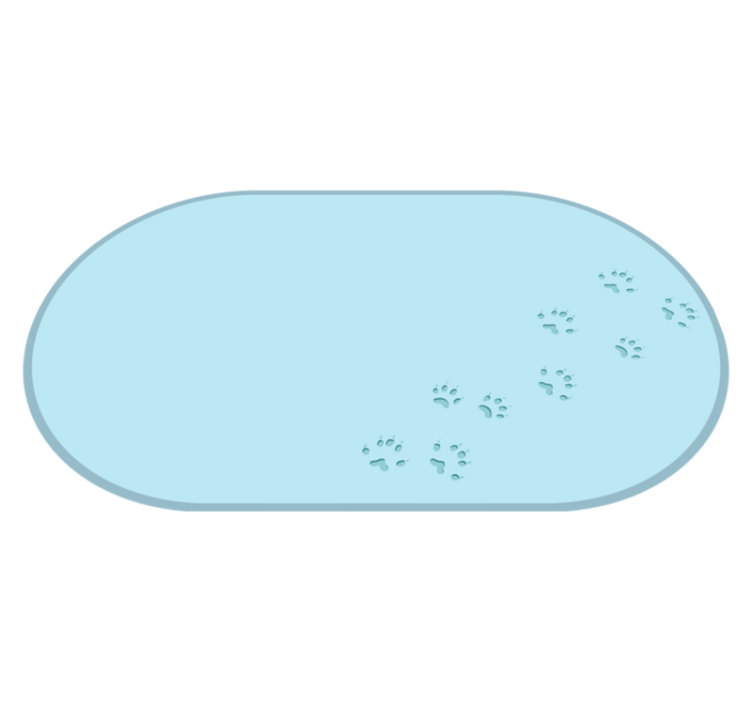 Aflombra vinílica animales senderos de huellas de patas - TenVinilo