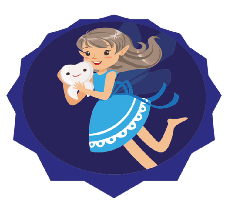 Alfombra vinílica infantil aventura del hada de los dientes - TenVinilo