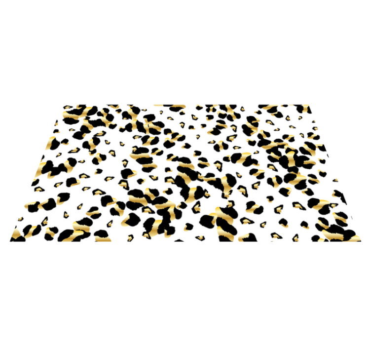 Alfombra vinílica animal print elegancia de leopardo - TenVinilo