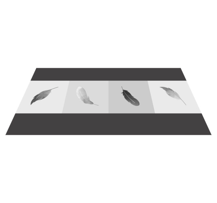 Alfombra vinílica moderna de plumas - TenVinilo