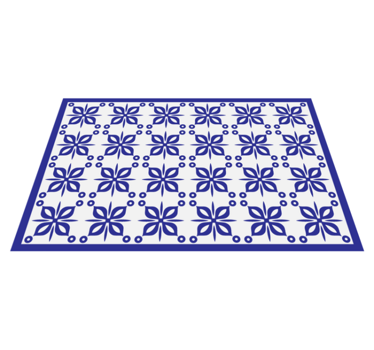 Alfombras vinilo azulejos griegos minimalistas - TenVinilo