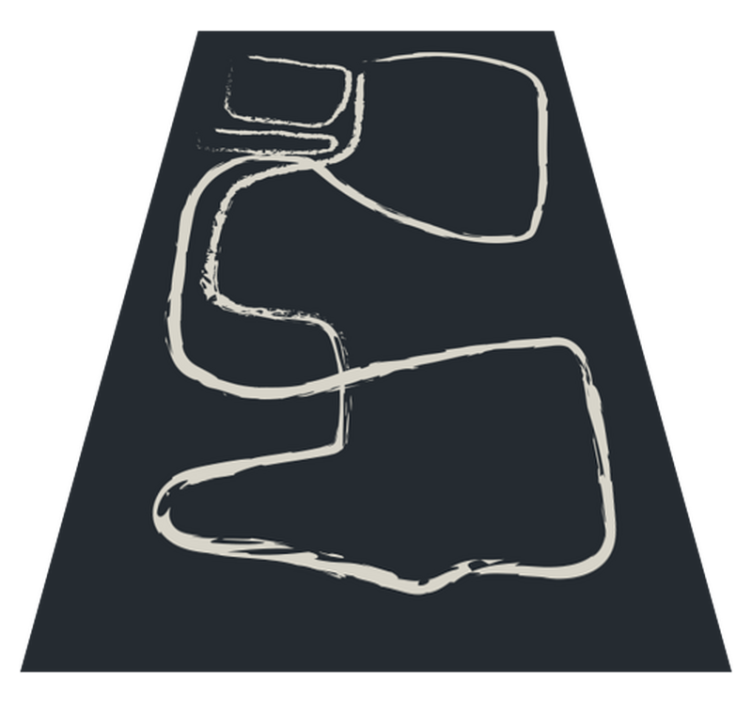 Alfombra vinílica minimalista patrones de líneas abstractas - TenVinilo