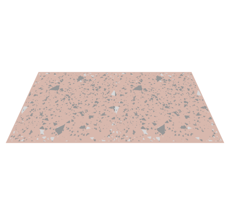 Alfombra vinílica textura Terrazzo rosa y gris - TenVinilo
