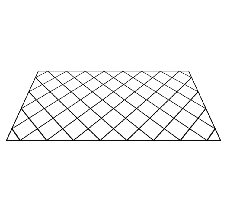 Alfombra vinílica geométrica elegantes patrones negros - TenVinilo