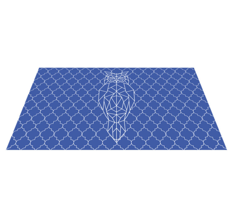 Aflombra vinílica animales patrón geométrico de búho - TenVinilo