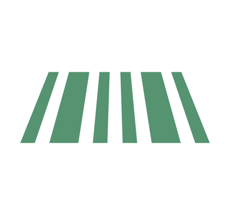 Alfombra vinílica rayas verde y blanca - TenVinilo