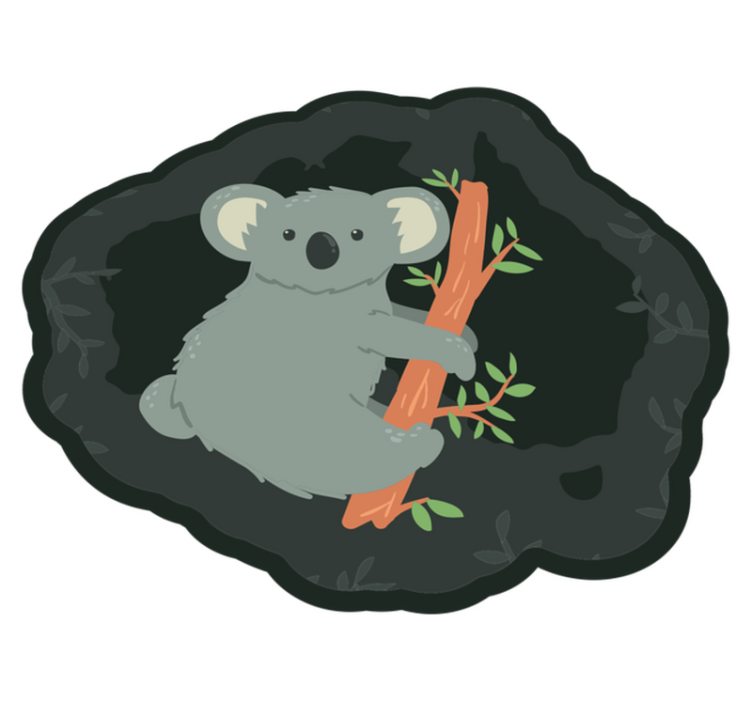 Aflombra vinílica animales lindo dije de koala - TenVinilo