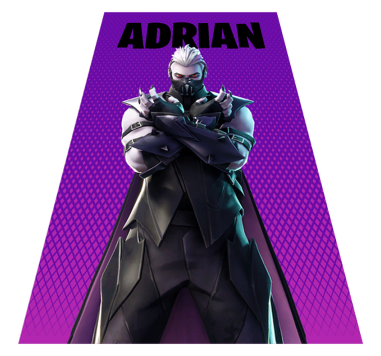 Alfombra vinílica juvenil nombre de juego personalizable - TenVinilo