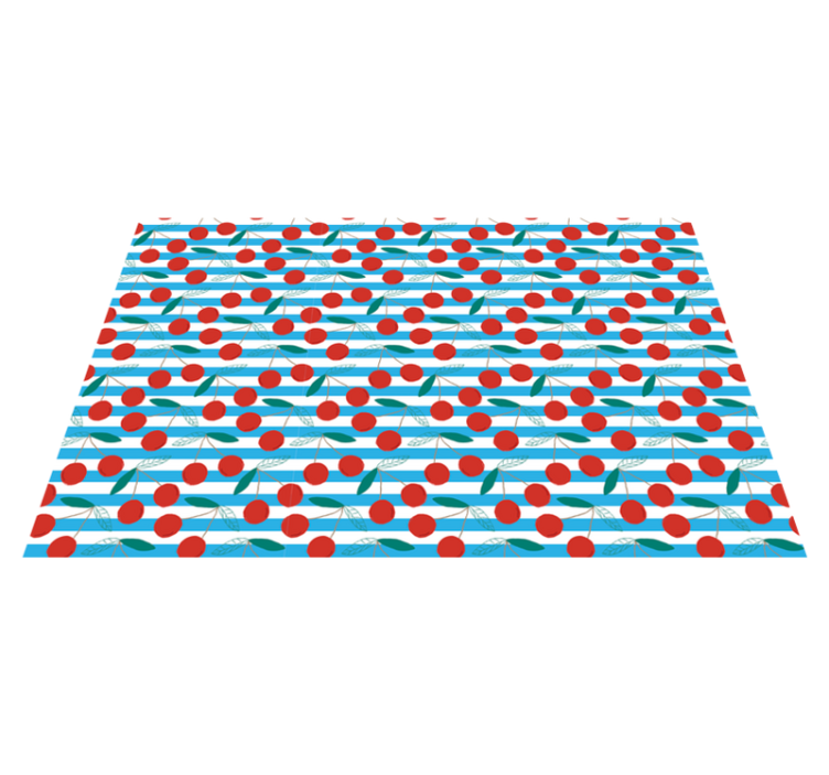 Alfombra vinílica cocina exhibición de flores de cerezo - TenVinilo