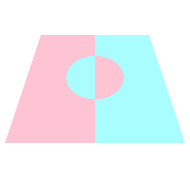 Alfombra vinílica minimalista contraste de color suave - TenVinilo