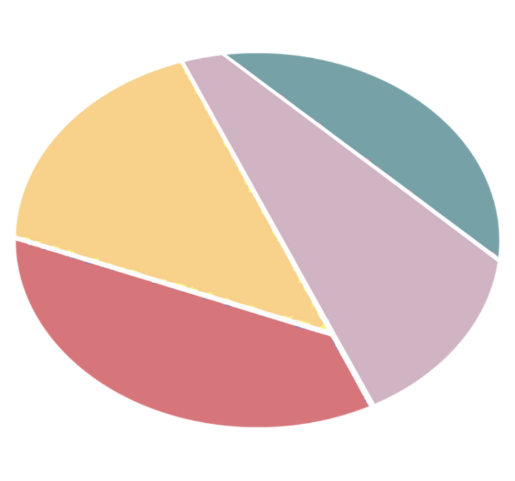 Alfombra vinílica redonda divisiones geométricas coloridas - TenVinilo