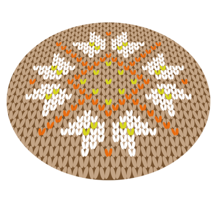 Alfombra vinílica recibidor estilo decorado con flores - TenVinilo