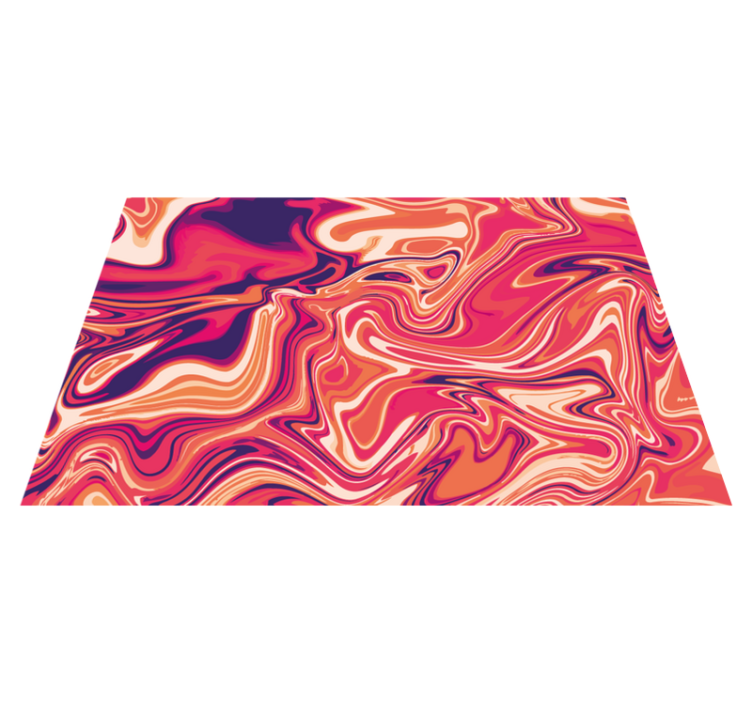 Alfombra vinílica moderna motivo de giro vibrante - TenVinilo