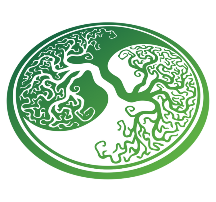 Alfombra vinílica naturaleza diseño de árbol intrincado - TenVinilo