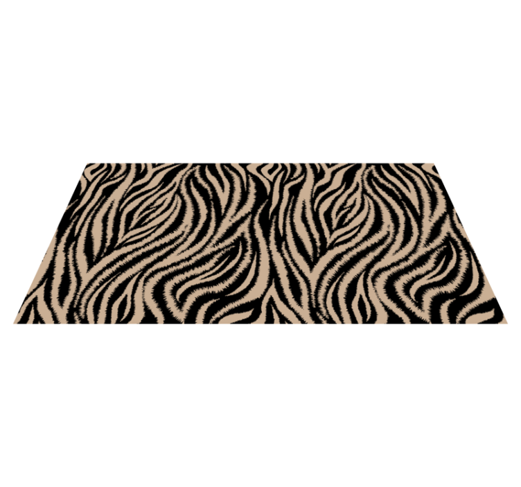Alfombra vinílica animal print diseño cebra - TenVinilo