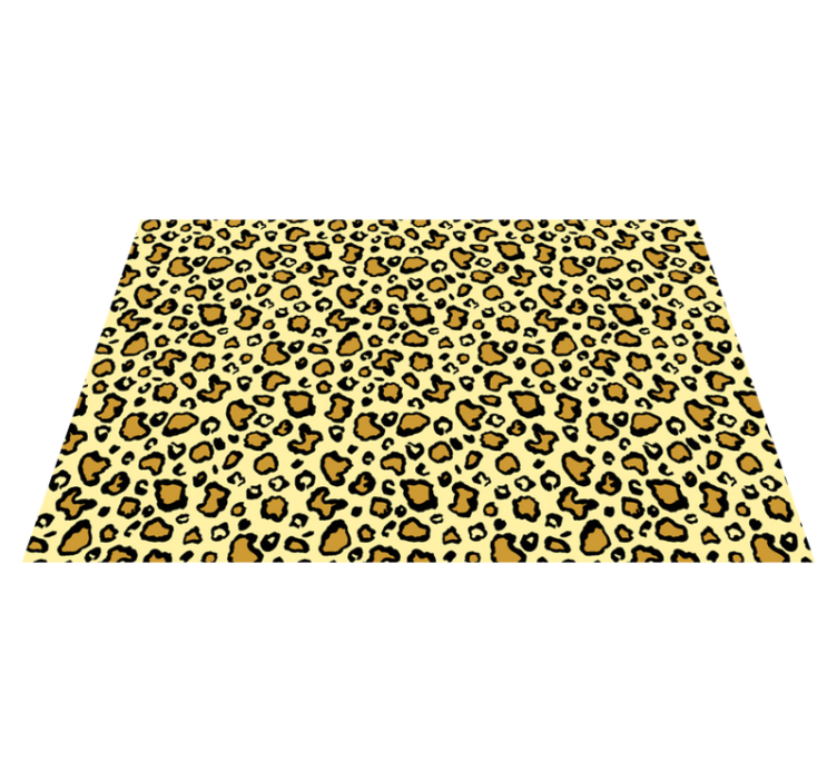 Alfombra vinílica animal print estampado juguetón - TenVinilo