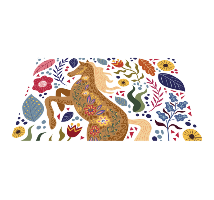 Aflombra vinílica animales arte de caballo majestuoso - TenVinilo