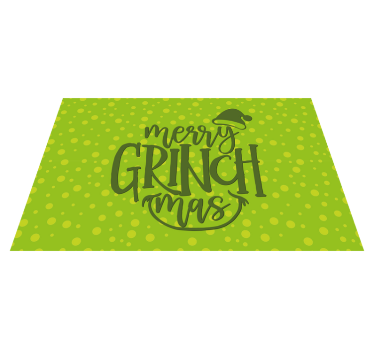 Alfombra vinílica navidad alegría de grinchmas - TenVinilo