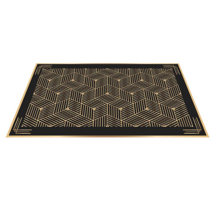 Alfombra vinílica geométrica estampado elegante - TenVinilo