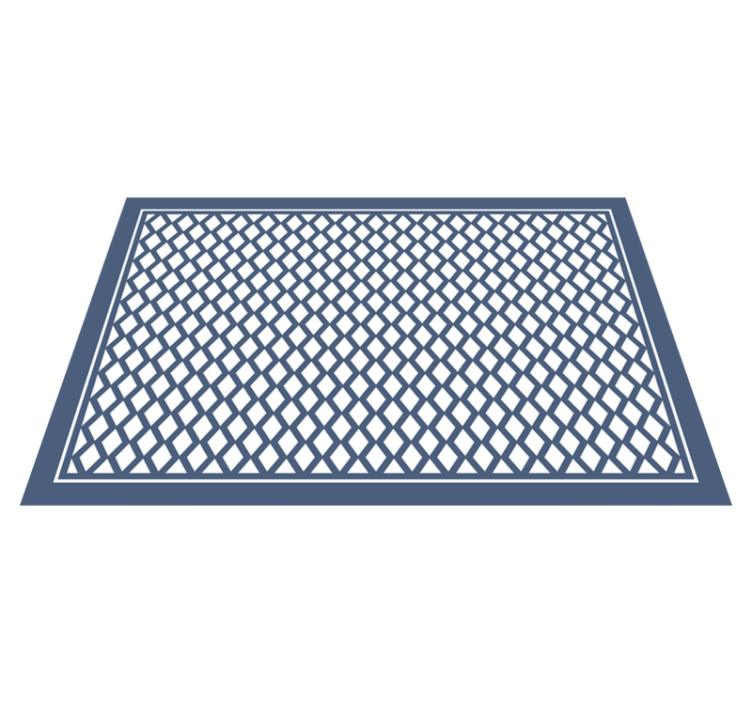 Alfombra vinílica geométrica elegante motivo de diamantes - TenVinilo