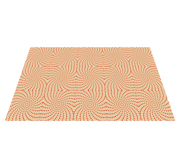 Alfombra vinílica mandala detalle de patrón mandala - TenVinilo