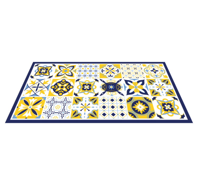 Alfombra vinílica azulejos conjunto de mosaicos - TenVinilo