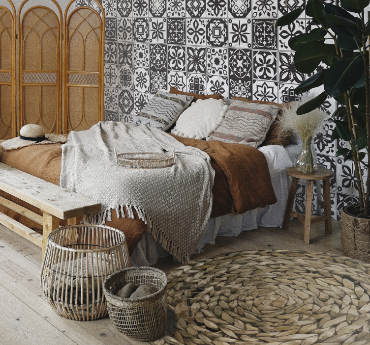 Alfombras vinílica vintage imitación cuerdas - TenVinilo