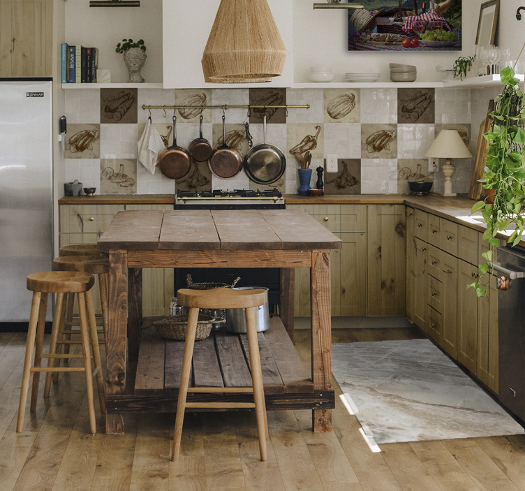 Alfombra exterior vinilo Patrón complejo de textura de mármol - TenVinilo