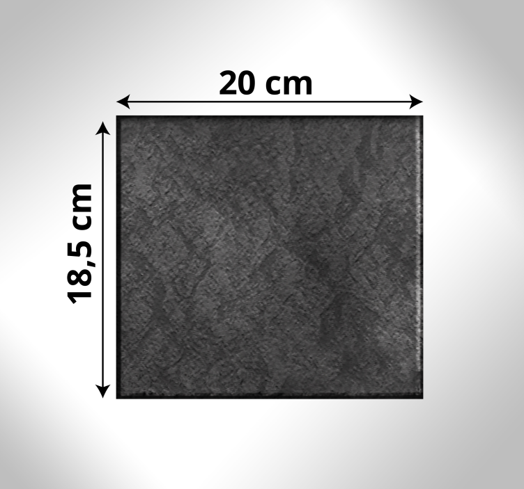 Alfombras vinílicas modernas Suelo de baldosas de piedras negras - TenVinilo