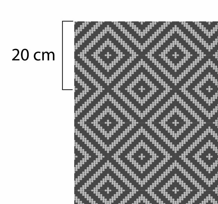 Alfombras de vinilo de azulejos Azulejo estampado gris - TenVinilo