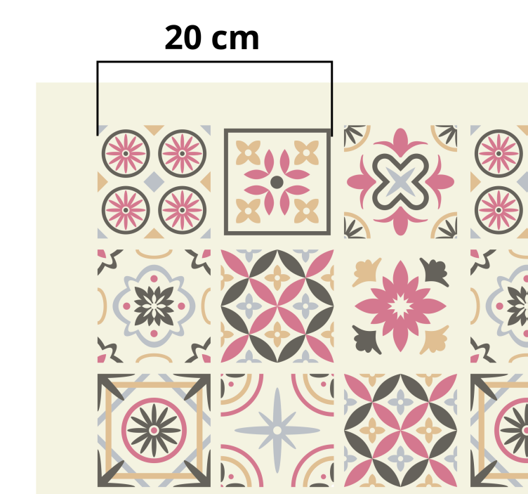 Alfombra vinilo azulejos "Colegio Nicolle" - TenVinilo