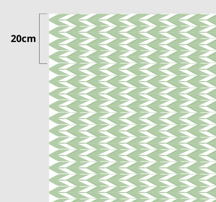 Alfombra vinilo verde rayas zigzag - TenVinilo