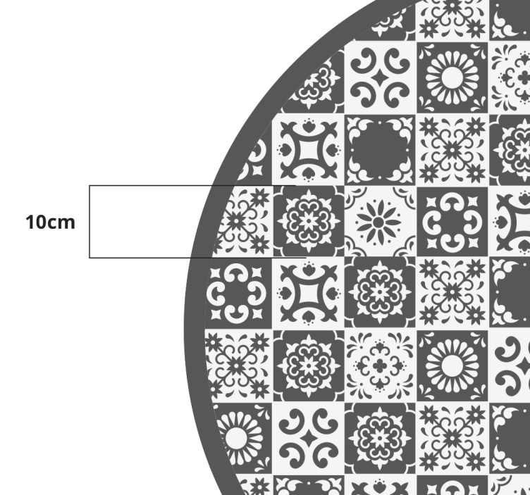 Alfombra vinílica abstracta blanca y gris - TenVinilo