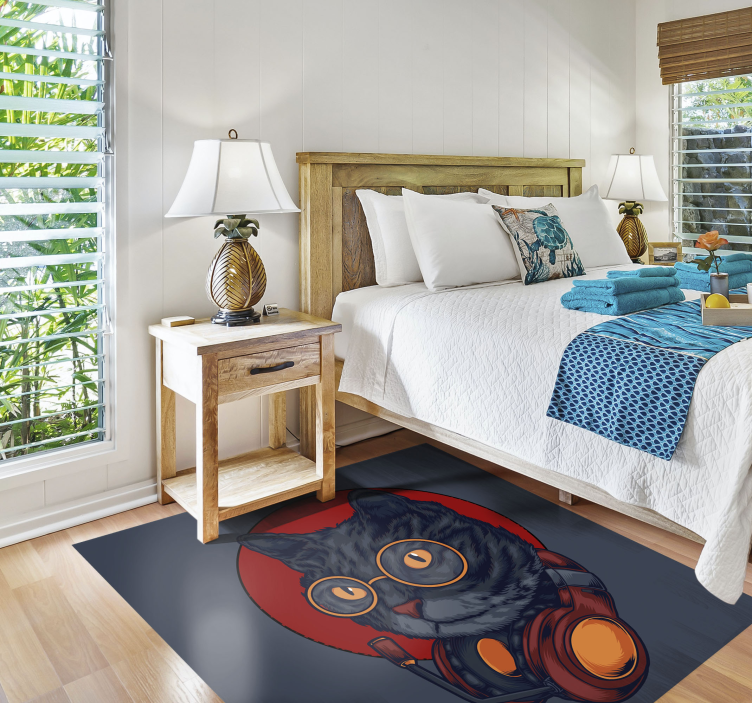 Aflombra vinílica animales felino astronauta - TenVinilo