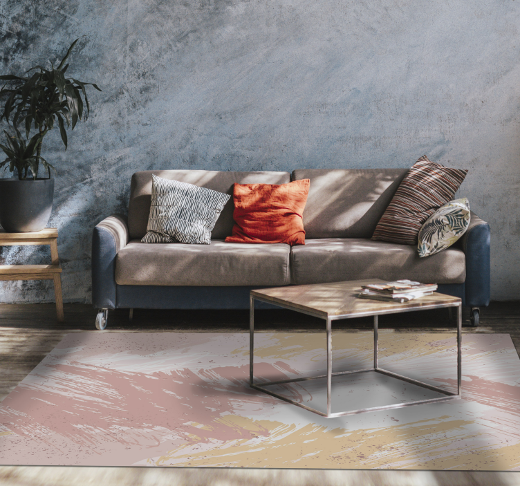 Alfombra vinílica moderna rosa abstracto - TenVinilo