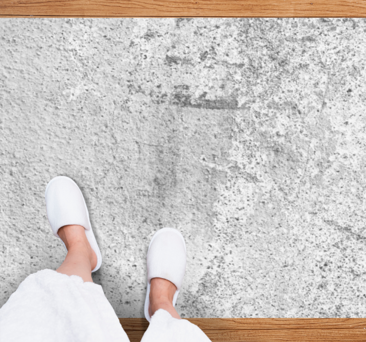 Alfombra vinílica textura Hormigón rústico gris claro - TenVinilo