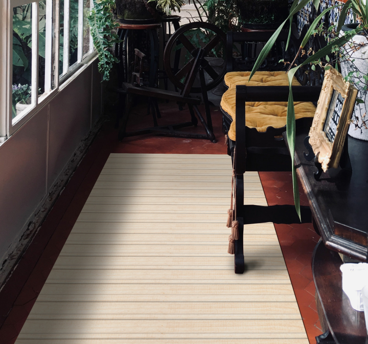 Alfombra vinílica textura madera Listones en relieve - TenVinilo