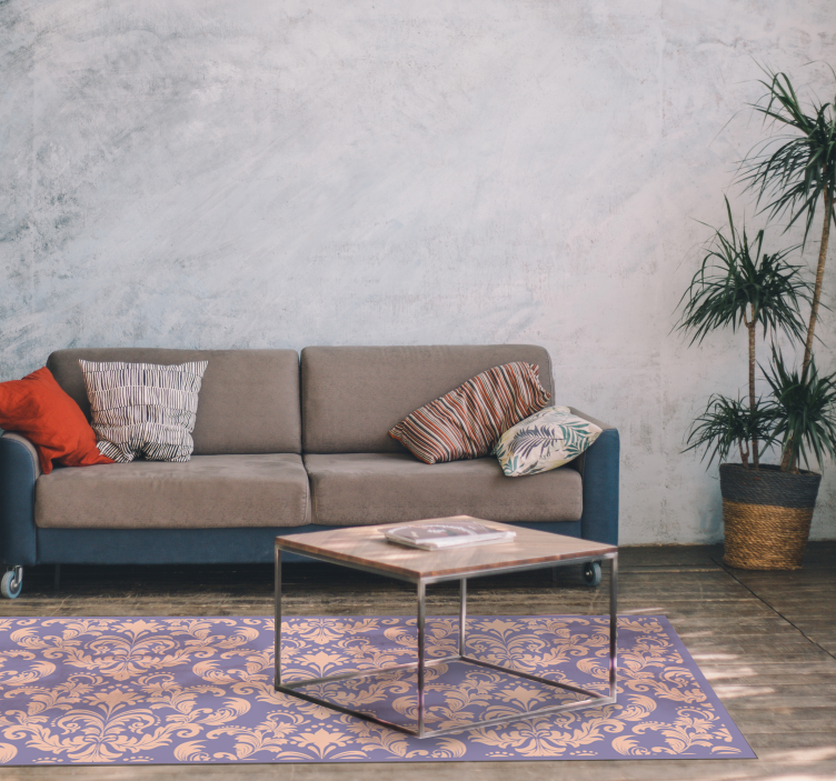 Alfombra vinílica vintage Adornos elegantes luz - TenVinilo