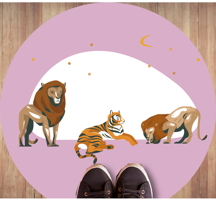 Aflombra vinílica animales fauna salvaje de safari - TenVinilo