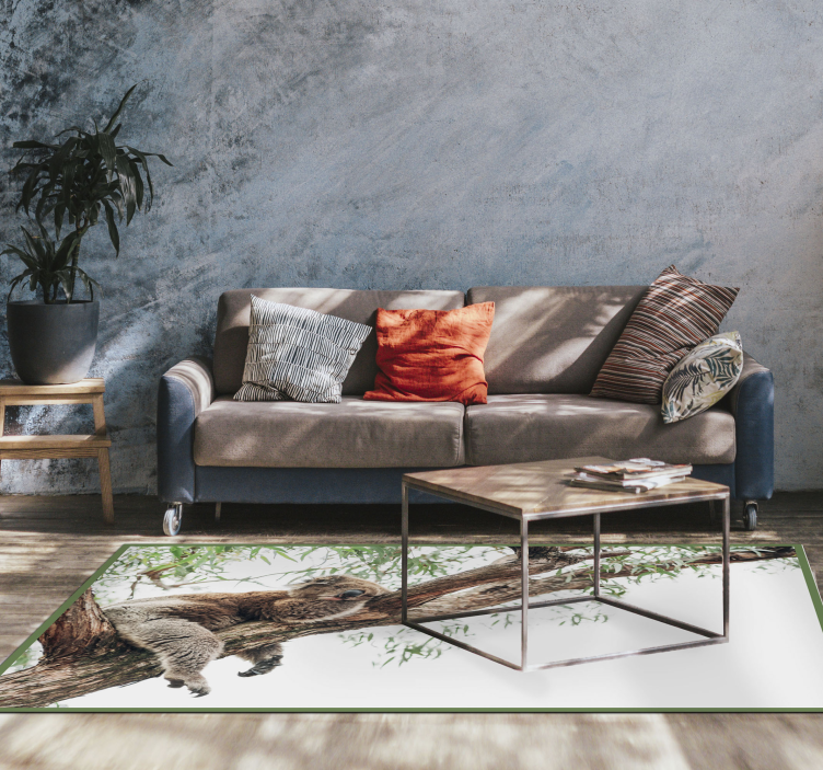 Aflombra vinílica animales escena del árbol koala - TenVinilo