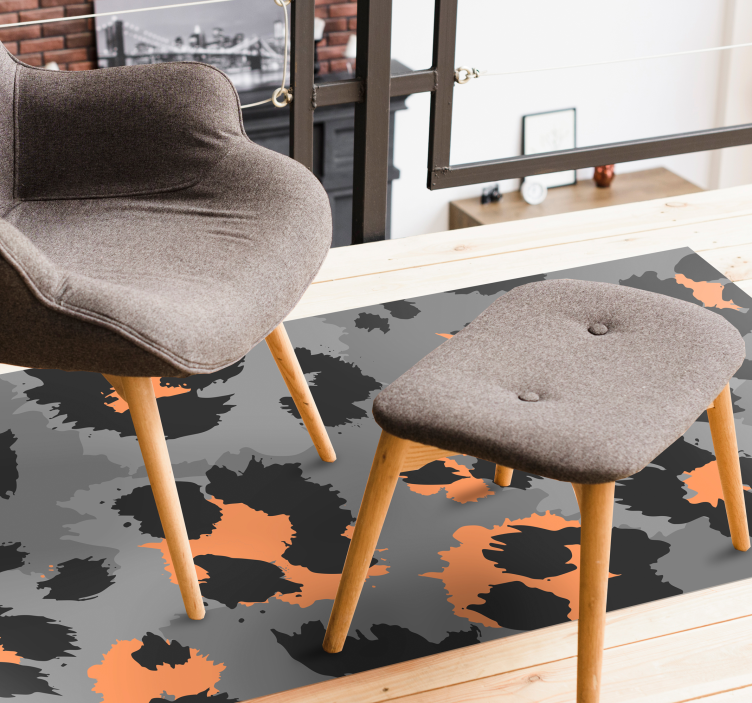 Alfombra vinílica animal print patrón de guepardo atrevido - TenVinilo