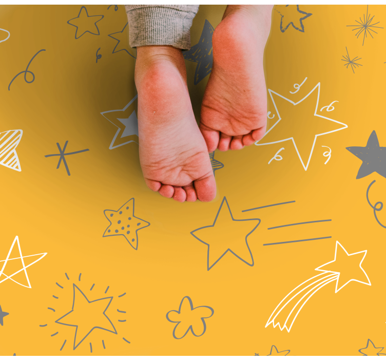 Alfombra vinílica estrellas patrones de noche estrellada - TenVinilo