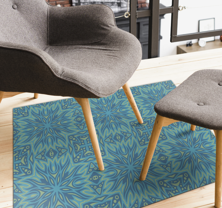 Alfombra de vinilo étnica Patrón étnico - TenVinilo