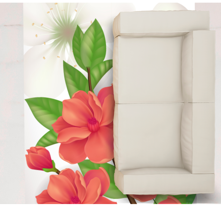 Alfombra vinílica flores arreglo de flores coloridas - TenVinilo