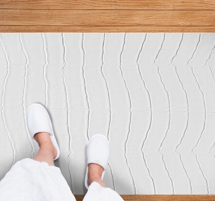 Alfombra vinílica animal print elegante cocodrilo - TenVinilo