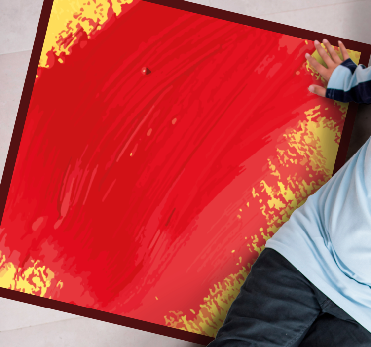 Alfombra vinílica moderna salpicadura de color vibrante - TenVinilo