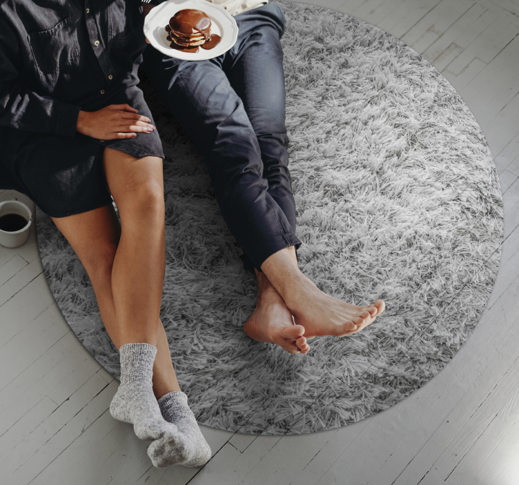 Alfombra vinílica imitación superficie peluda - TenVinilo