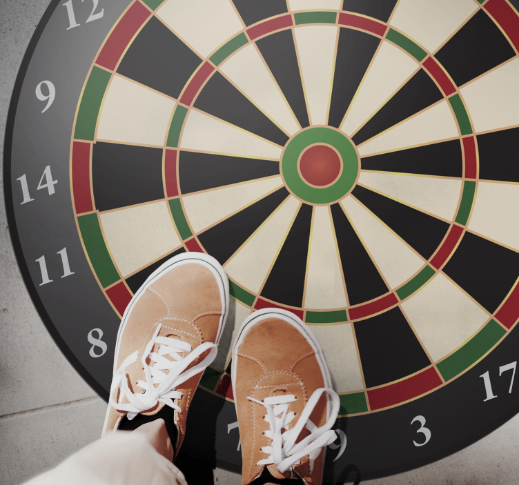 Alfombra vinílica juvenil estilo de dardos - TenVinilo