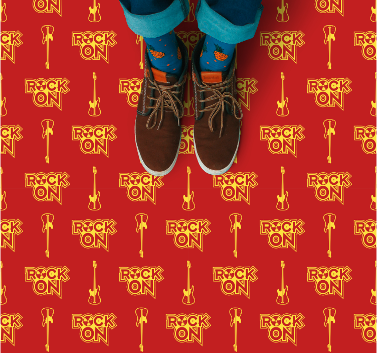 Alfombra vinílica juvenil roca en patrón - TenVinilo